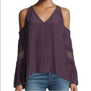 Ramy Brook Plum Cold Shoulder Blouse